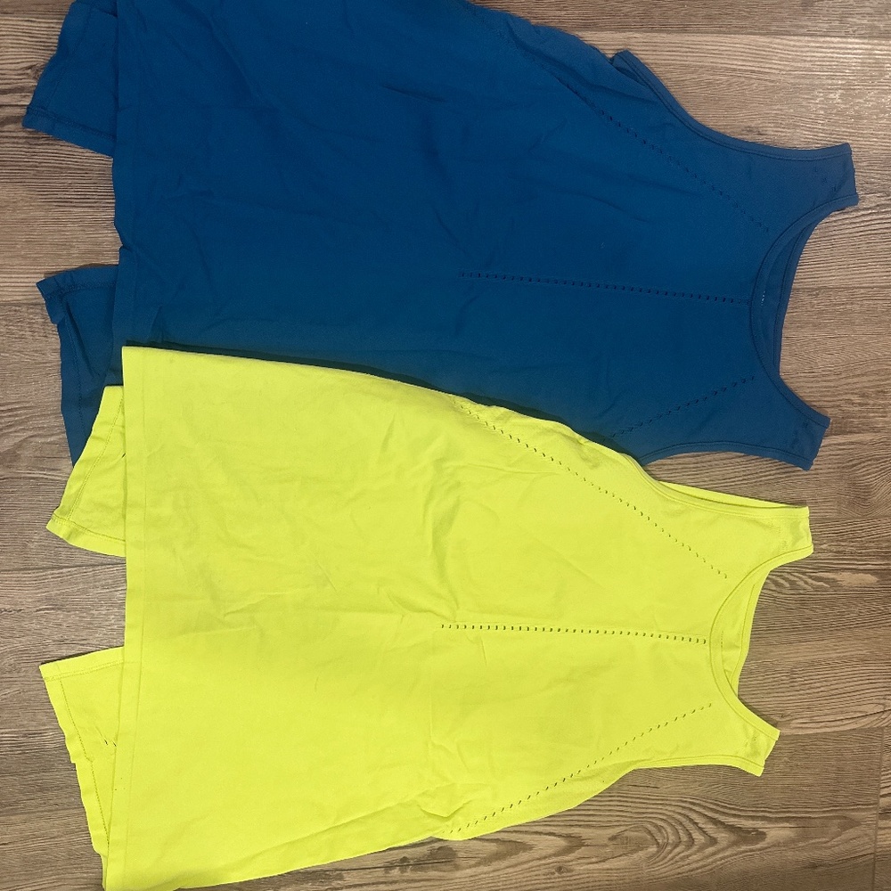 Athlete tie-back tank, set of 2